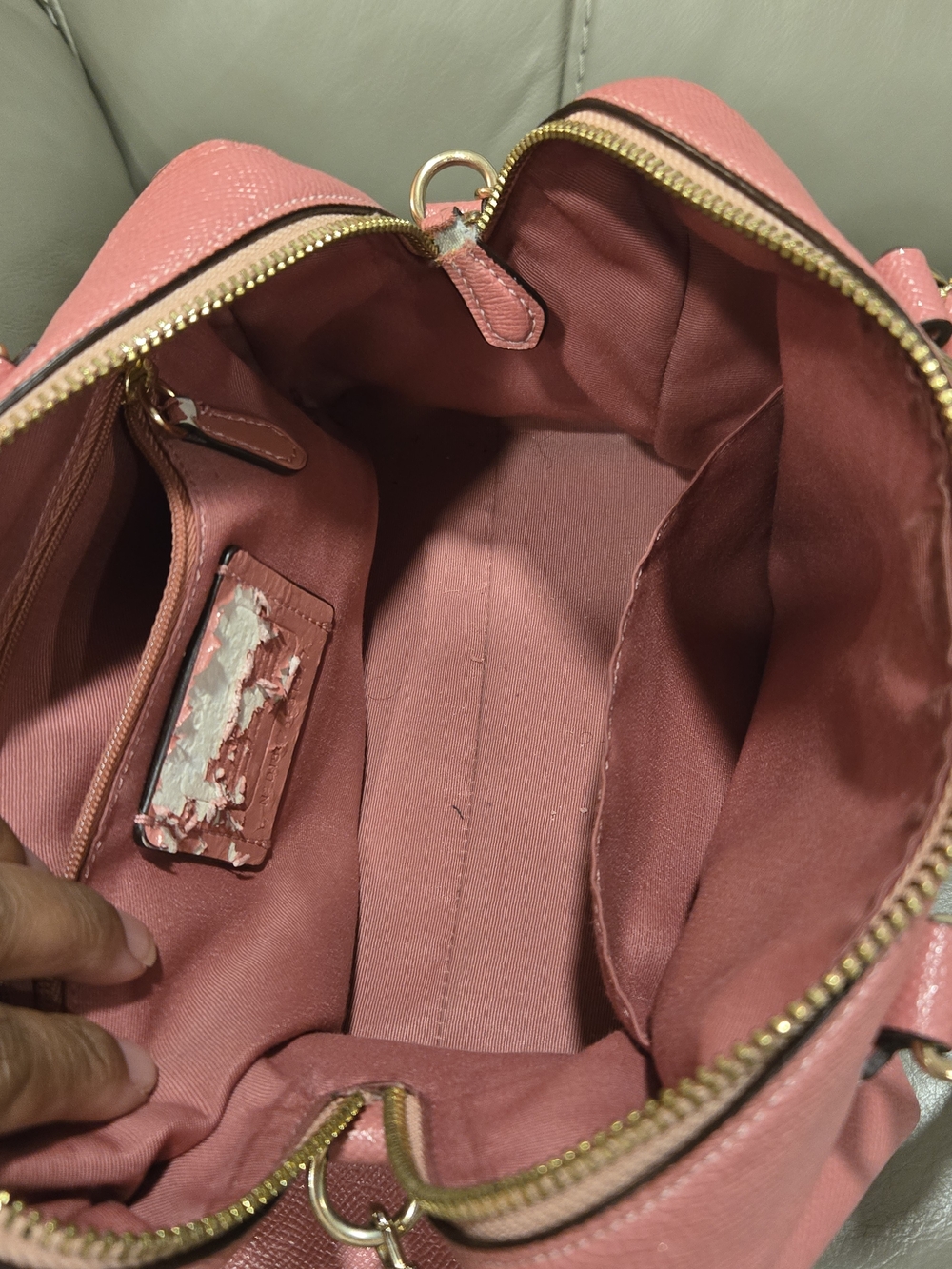 Coach Mini Bennett Satchel and Wallet Set - Glitter Peony Pink - Picture 8 of 16